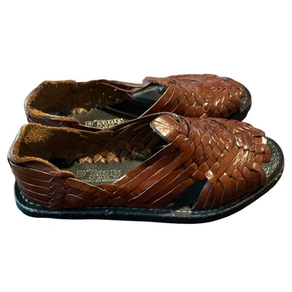 DSanty Handmade Mexican Leather Huarache Sandals  Womens Size 9 Fisherman - Picture 3 of 7